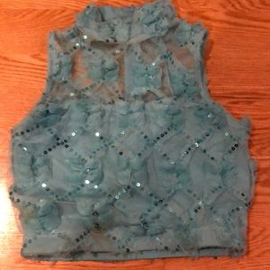 Blue Dance Costume Top